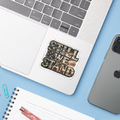 Sticker 'Still We Stand Americana' (Laptop met iPhone)