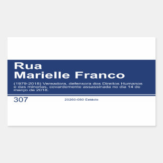 Sticker Street teken Marielle Franco