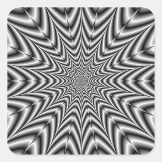 Sticker Super Nova in zwart-wit (Voorkant)