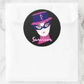 sticker "Survivor in roze I" -  (Tas)