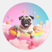Sticker süßer Mops (Voorkant)