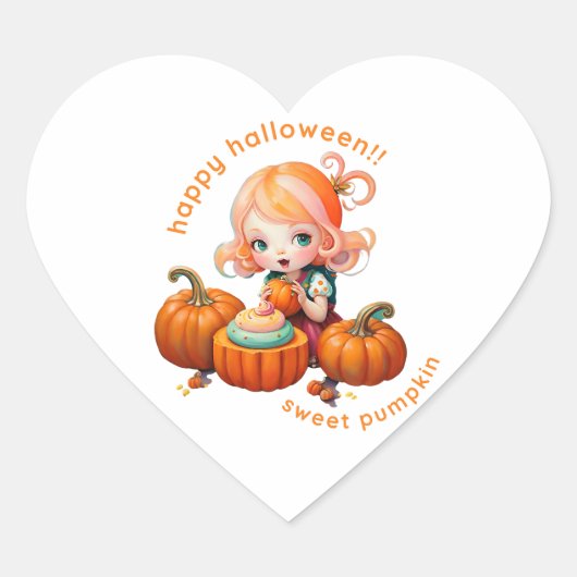 Sticker sweet pumpkin (Voorkant)