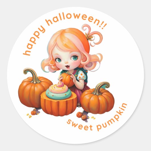 Sticker sweet pumpkin (Voorkant)