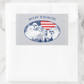 Sticker. T-Shirt. Mount Rushmore, USA Amerika Rechthoekige Sticker (Tas)