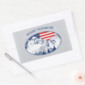 Sticker. T-Shirt. Mount Rushmore, USA Amerika Rechthoekige Sticker (Envelop)