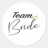 Sticker Team Bruid (Voorkant)