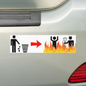 Sticker tegen zwerfafval (Op auto)