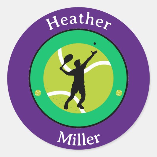 Sticker - Tennisser - Gepersonaliseerd - Naam toev (Voorkant)