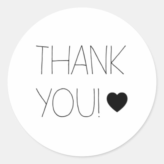 Sticker - Thank you! (Voorkant)