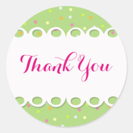 Sticker - Thank You - Fondo Verde