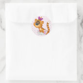 Sticker/tijger Ronde Sticker (Tas)