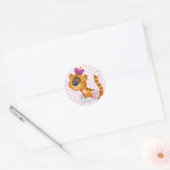 Sticker/tijger Ronde Sticker (Envelop)