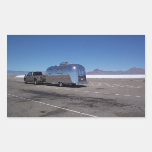 Sticker Tin Can Bonneville Zoutvlakten Utah (Voorkant)