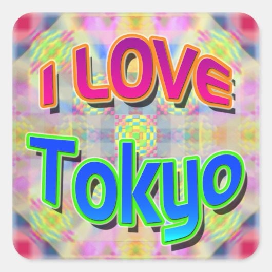 Sticker Tokyo Festival 3 "I LOVE Tokyo" (Voorkant)