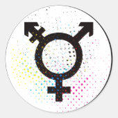 sticker transgendersymbool (Voorkant)