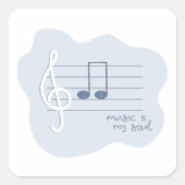 sticker treble clef (Voorkant)