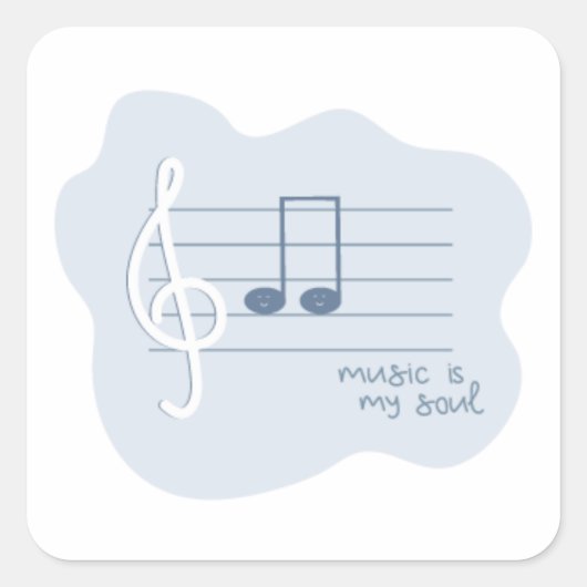 sticker treble clef (Voorkant)