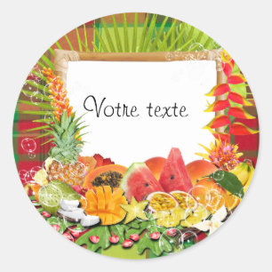 sticker tropische madras