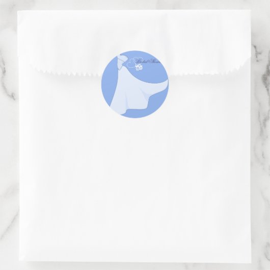 Sticker Trouwjurk Bruidsfeestje (Tas)