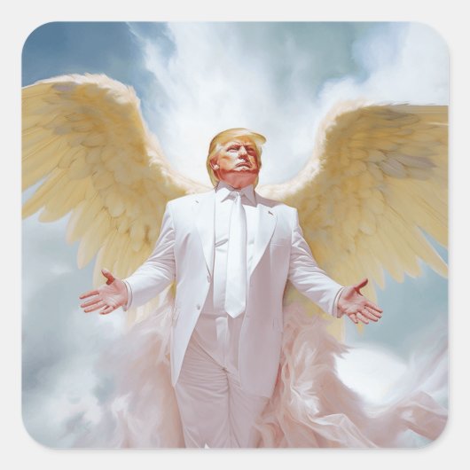 Sticker - "Trump met vleugels" (Voorkant)