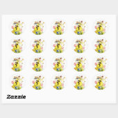 Sticker tuin dame bereiken voor vlinder (Vel)