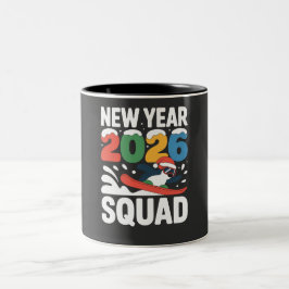 Sticker Tweekleurige Koffiemok