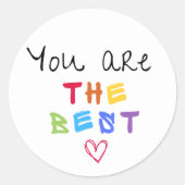 Sticker U bent de beste (Voorkant)