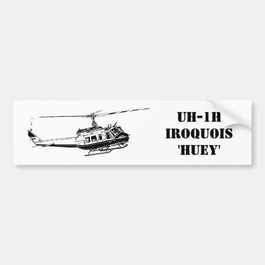 Sticker UH-1H Iroquois Helikopter (Voorkant)
