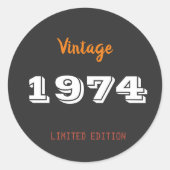  Sticker uit 1974 – Limited Edition 52nd Gift (Voorkant)