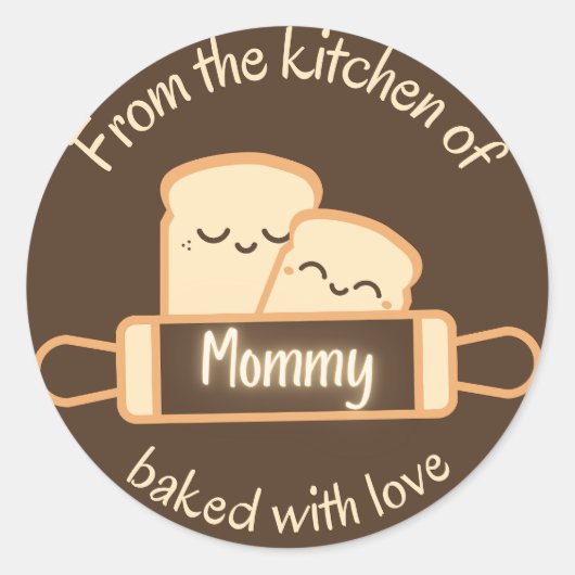 sticker "Uit de keuken van mama" (Voorkant)