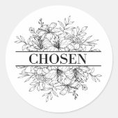 Sticker uitverkoren geloof Christendom (Voorkant)