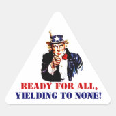 Sticker  Uncle Sam Marines Slogan Yielding (Voorkant)