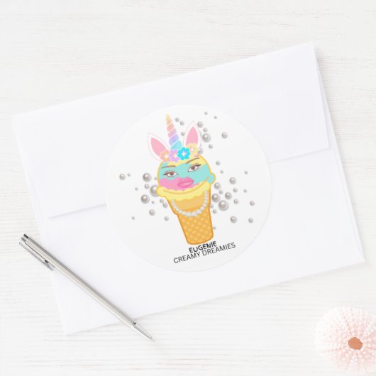 Sticker Unicorn Eugenie  (Envelop)