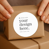 Sticker Uw ontwerp upload 1,5" Rond