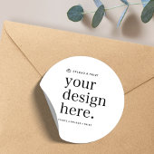 Sticker Uw ontwerp upload 1,5" Rond