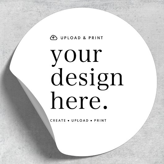 Sticker Uw ontwerp upload 1,5" Rond