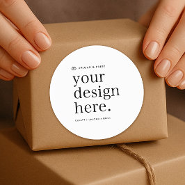 Sticker Uw ontwerp upload 3" Rond