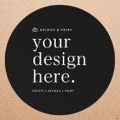 Sticker Uw ontwerp uploaden 3" Rond