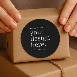 Sticker Uw ontwerp uploaden 3" Rond