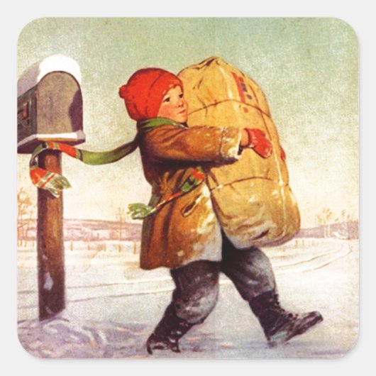 Sticker Vakantie Kerst Gifting Labels Label (Voorkant)