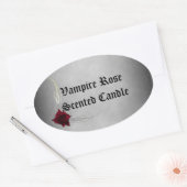 Sticker Vampire Roos Kaars Zeep Label (Envelop)