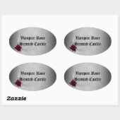 Sticker Vampire Roos Kaars Zeep Label (Vel)