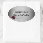 Sticker Vampire Roos Kaars Zeep Label (Tas)