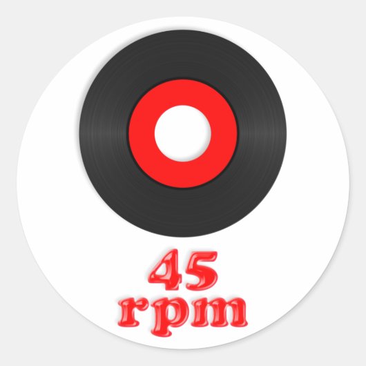 sticker van 45 rpm (Voorkant)