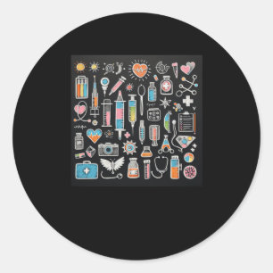 Sticker van artsen en medische apparatuur