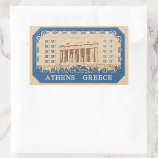 sticker van athene (Tas)