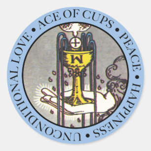 Sticker van bekertjes met tekst