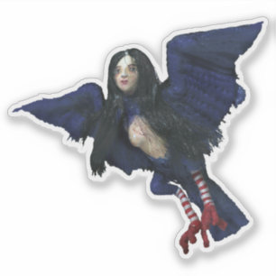 Sticker van Bird Girl van Blood Tea en Red String