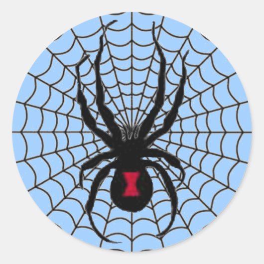 Sticker van Black Widow Spider (Voorkant)