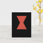 Sticker van Black Widow Spider Kaart (Gele Bloem)